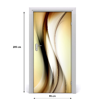 Self-adhesive door sticker Abstract background