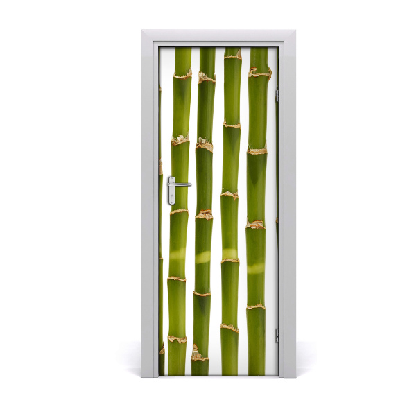 Self-adhesive door sticker On the bamboo door