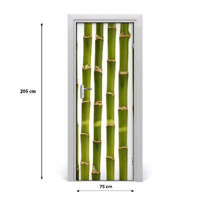 Self-adhesive door sticker On the bamboo door