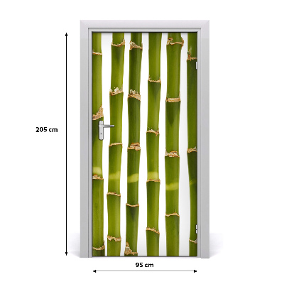 Self-adhesive door sticker On the bamboo door