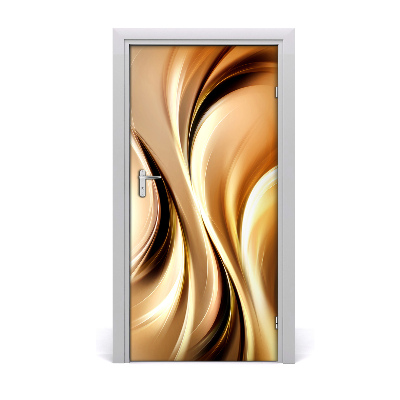 Self-adhesive door sticker Abstract waves