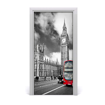 Self-adhesive door wallpaper Big ben london