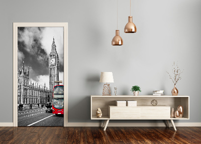 Self-adhesive door wallpaper Big ben london