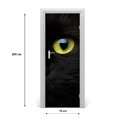 Self adhesive door sticker Wall cat s eyes Tulup