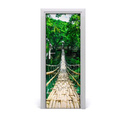 Door wallpaper Suspension bridge