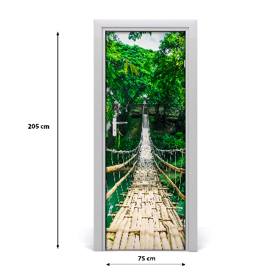 Door wallpaper Suspension bridge