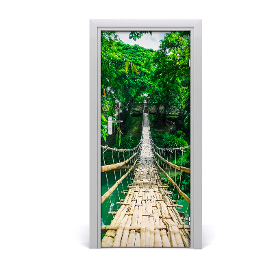 Door wallpaper Suspension bridge