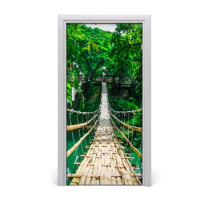 Door wallpaper Suspension bridge