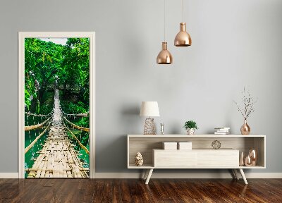 Door wallpaper Suspension bridge