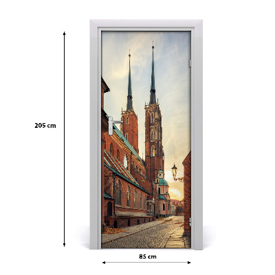 Self-adhesive door wallpaper Wroclaw poland