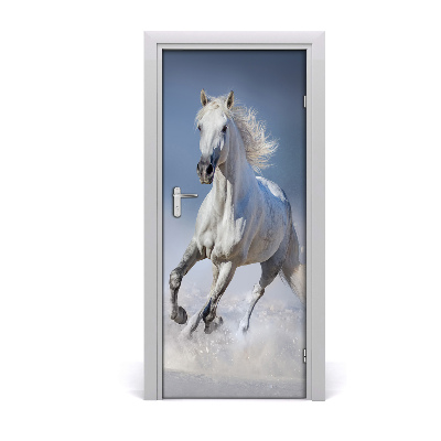 Self-adhesive door sticker Horse in gallop