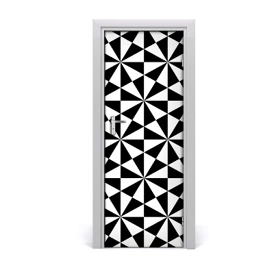 Door wallpaper Geometric background