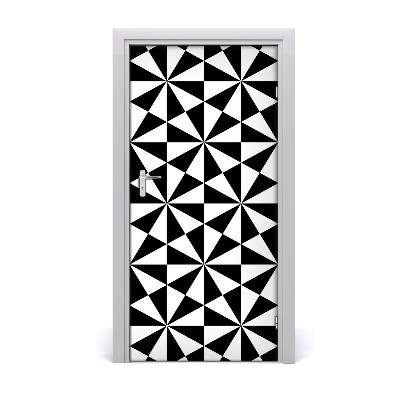 Door wallpaper Geometric background