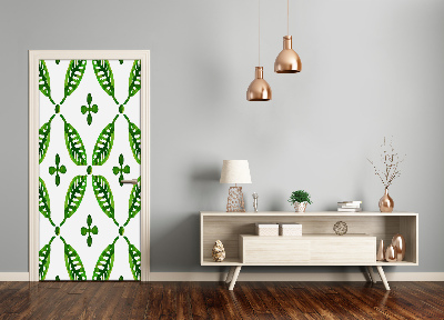 Self-adhesive door veneer Green leaves