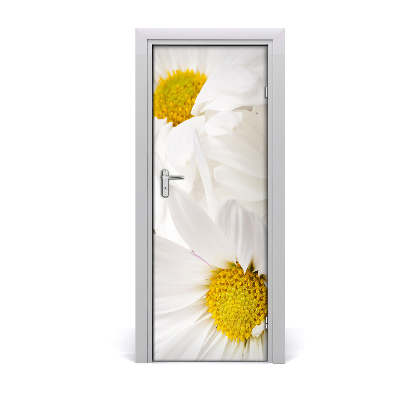 Self-adhesive door sticker Daisies