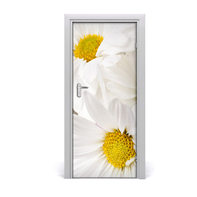 Self-adhesive door sticker Daisies