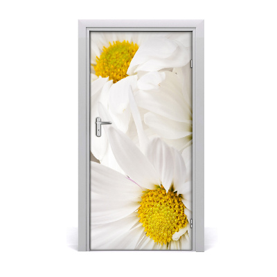 Self-adhesive door sticker Daisies