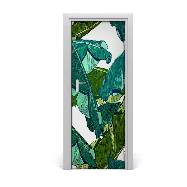 Self-adhesive door veneer Banana leaves