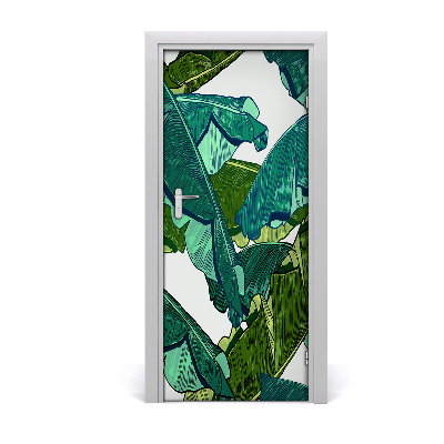 Self-adhesive door veneer Banana leaves