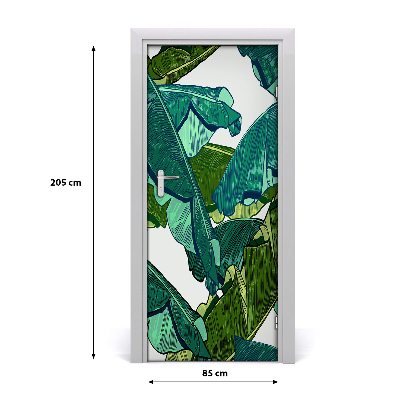 Self-adhesive door veneer Banana leaves