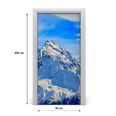 Door wallpaper Landscapes of the mountains in the winter