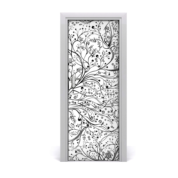 Self-adhesive door wallpaper Twigs