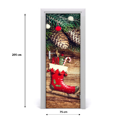 Self-adhesive door sticker Christmas decorations