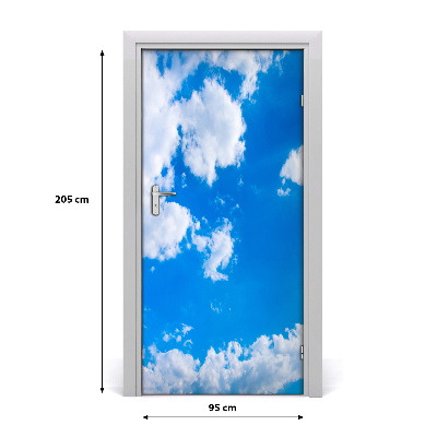 Door wallpaper Clouds in the sky