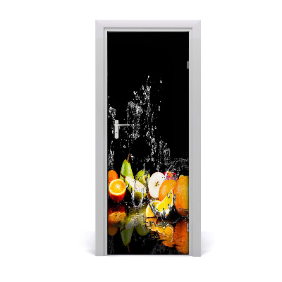 Self-adhesive door sticker Fruits