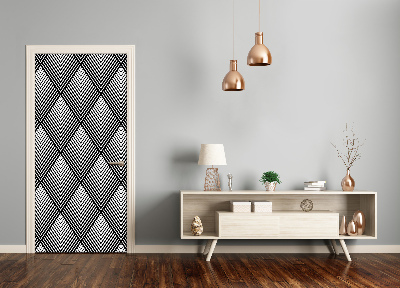 Door wallpaper Geometric background