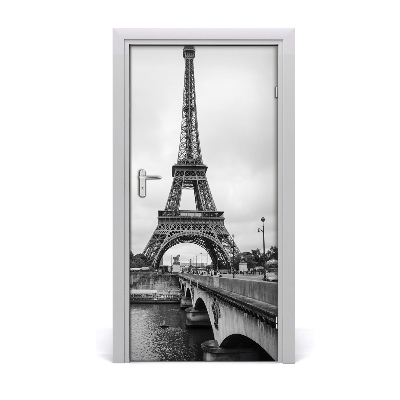 Self-adhesive door wallpaper Eiffel tower