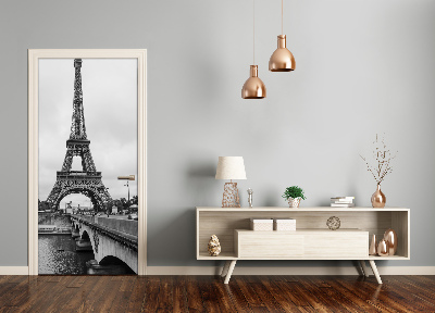 Self-adhesive door wallpaper Eiffel tower