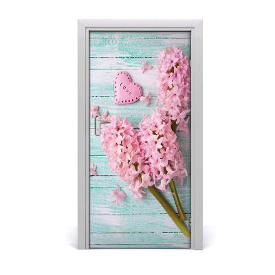 Self-adhesive door sticker Lilac flowers