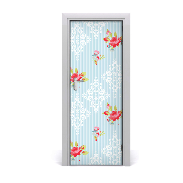 Self-adhesive door wallpaper Roses