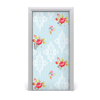 Self-adhesive door wallpaper Roses