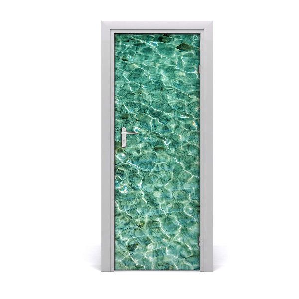 Door wallpaper Transparent water