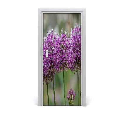 Self-adhesive door sticker Garlic flowers