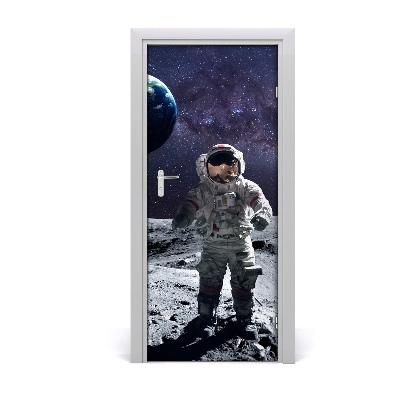 Self-adhesive door wallpaper Astronaut