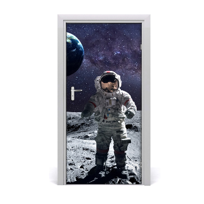 Self-adhesive door wallpaper Astronaut