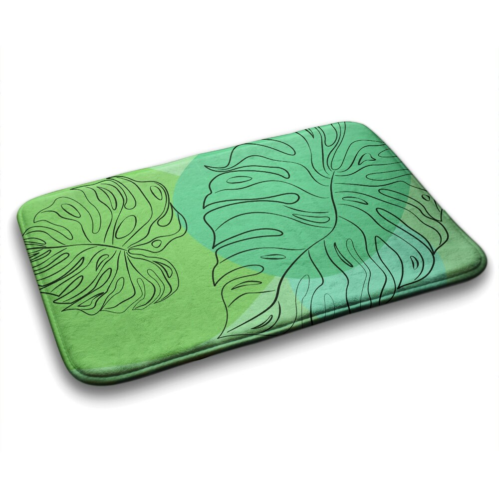 Leaf bath store mat