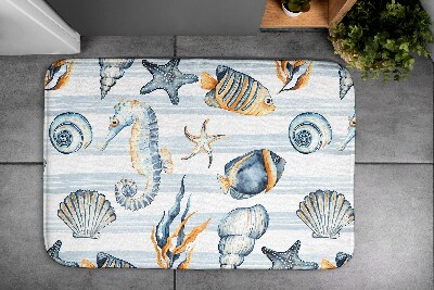 Bath mat Sea animals