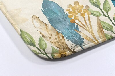 Bathmat Bird feathers