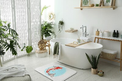 Bath mat Carp koi