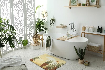 Bath mat Palm trees
