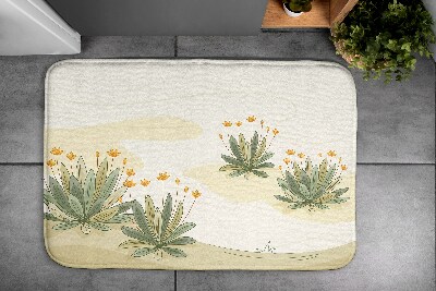 Bathroom carpet Plants flowers