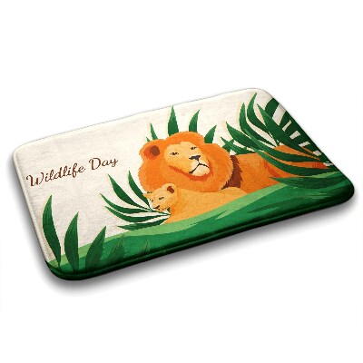 Bathmat Lions cats