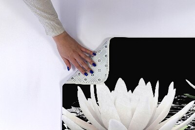 Bathroom carpet Water lilies flowers