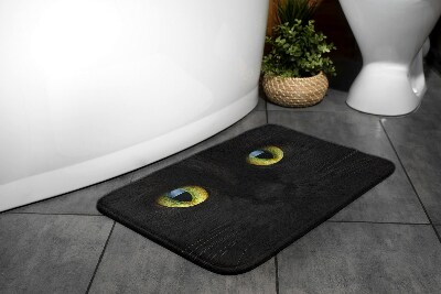 Bath rug Black cat