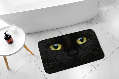 Bath rug Black cat