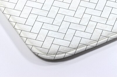 Bathroom carpet Pattern rectangles